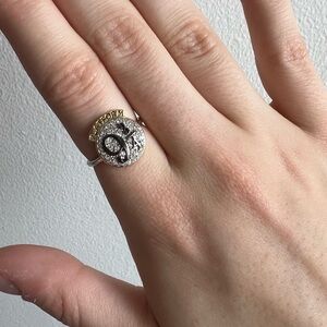 Elegant Gold and Silver Ring LAST ONE